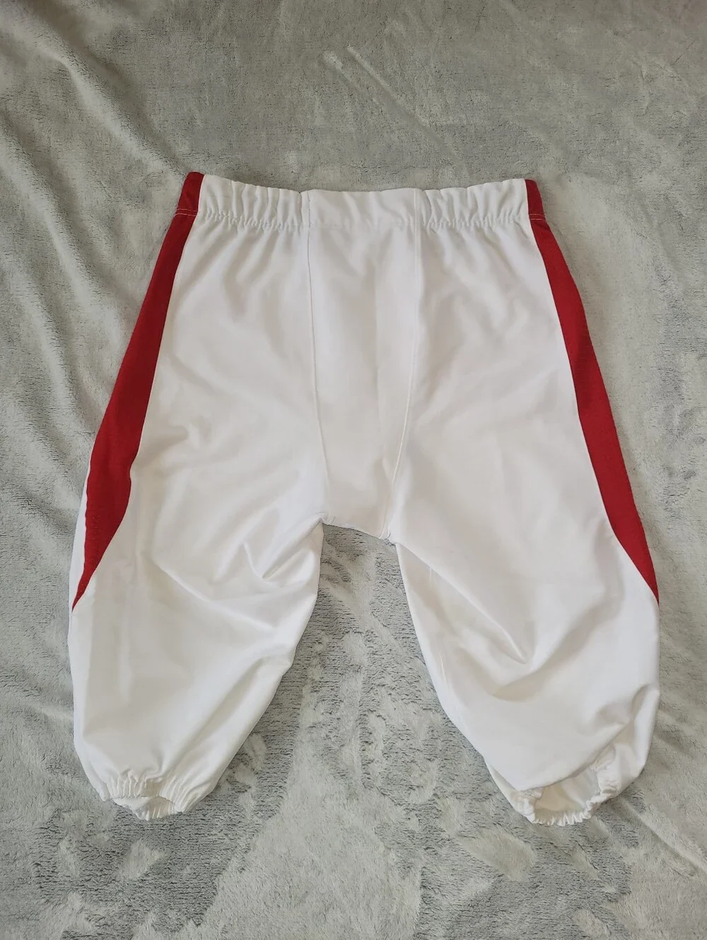 Adidas Mens 2XL Woven A1 Stock Football Pants White Red Drawstring Waist GG7417